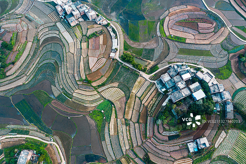 上帝在六晚村打翻了的调色板图片素材