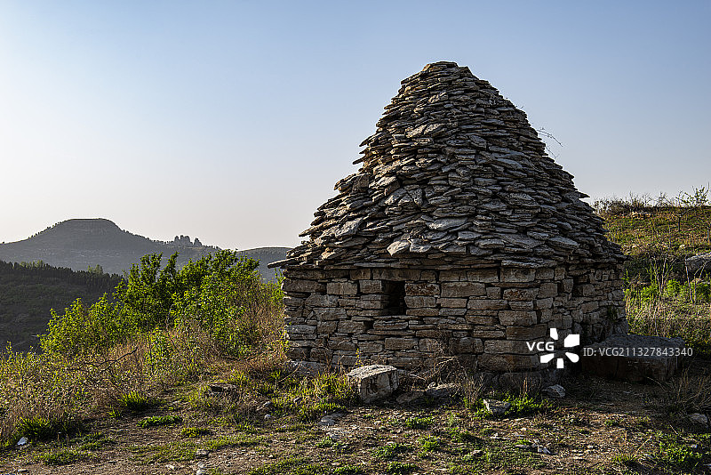 齐长城小石屋图片素材