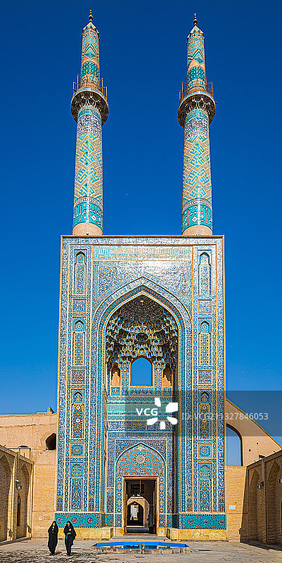 伊朗，亚兹德，聚礼清真寺图片素材