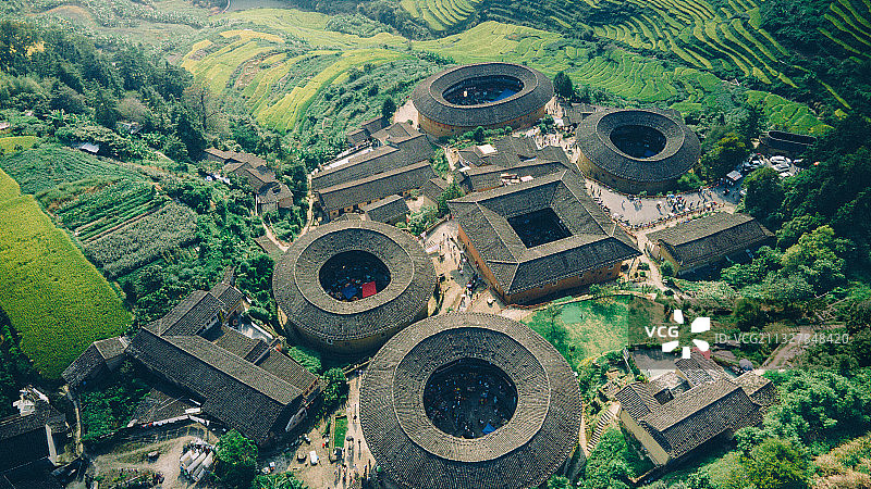 南靖田螺坑土楼图片素材