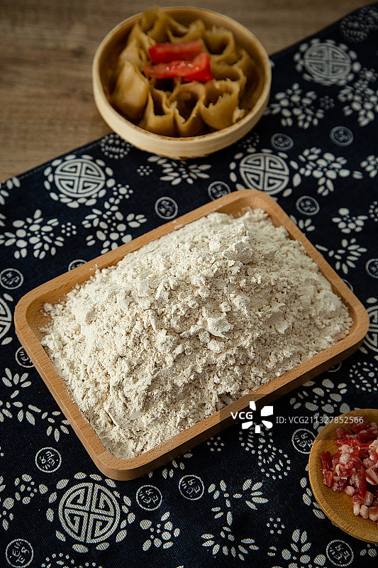 中国西北传统美食——莜面图片素材