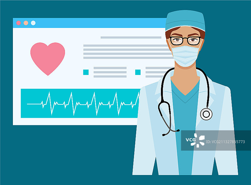 美丽的棕发年轻女医生图片素材