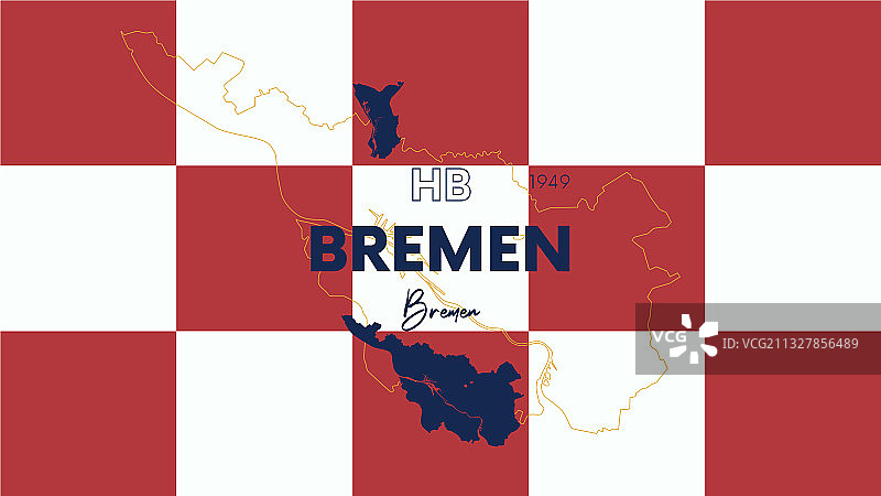 德国4个州的名称和首府图片素材