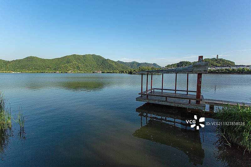 临海灵湖公园景区图片素材