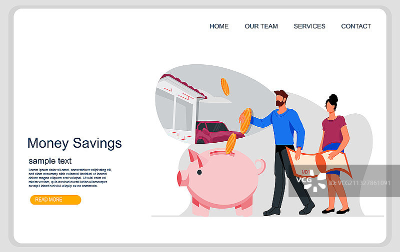 家庭购物省钱计划网站图片素材