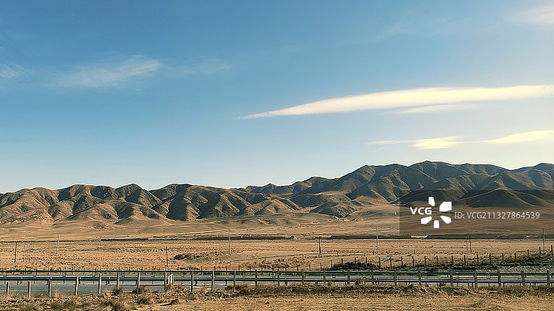 河西走廊的山脉图片素材