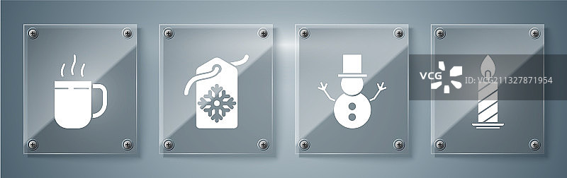 烛台里的燃烧蜡烛圣诞节图片素材