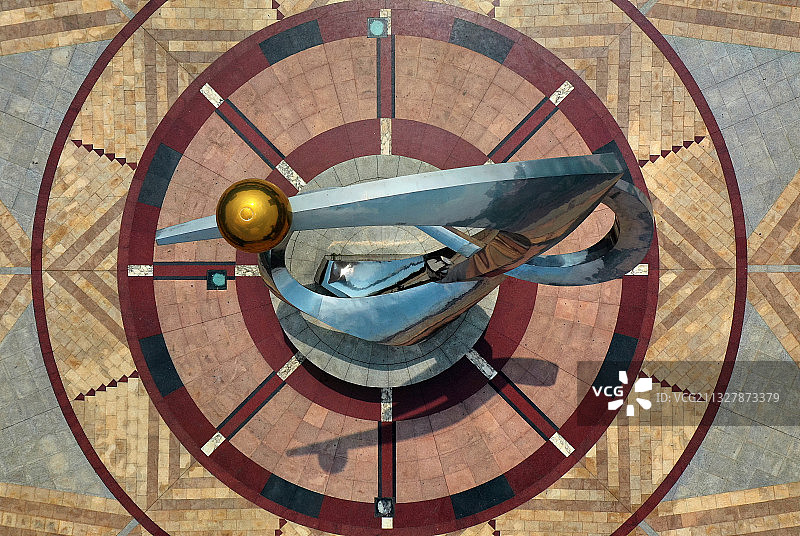 广东省东莞市桥头镇桥头广场航拍图片素材