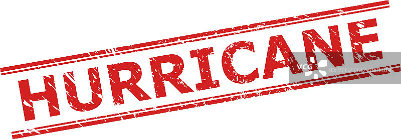 带有橡胶纹理的双重飓风印章图片素材