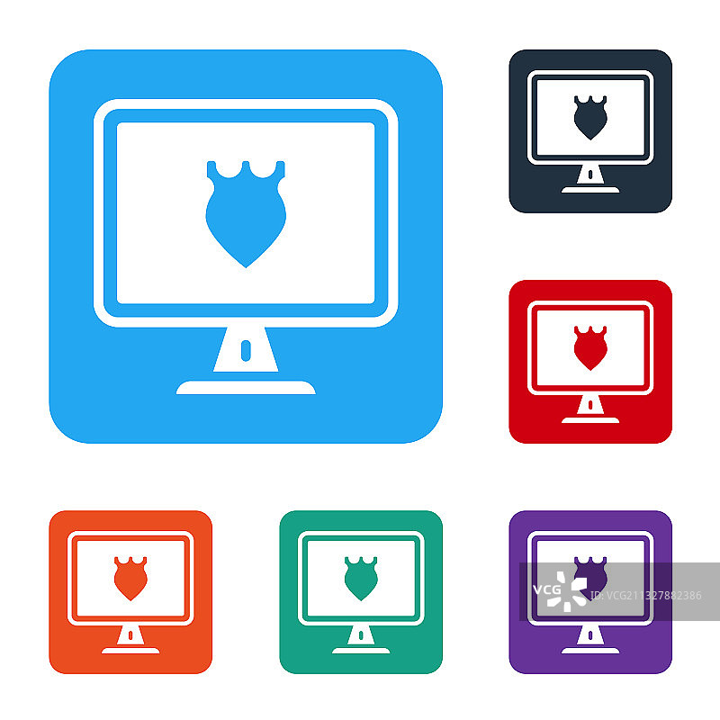 白色背景上的警察数据库图标图片素材