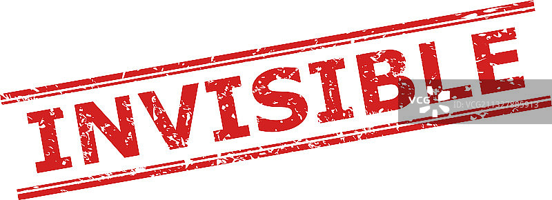 带有腐蚀纹理的不可见印章图片素材