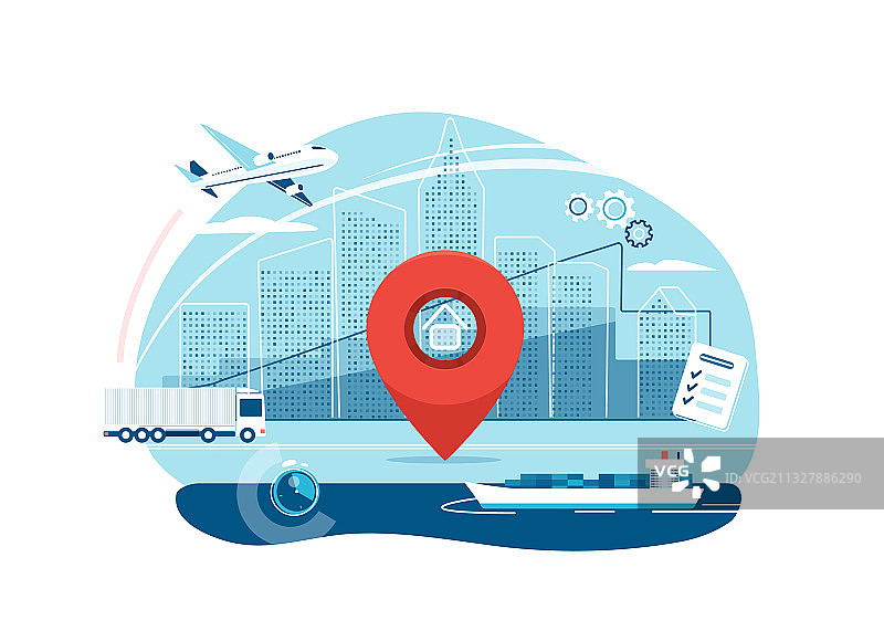 货运物流供应链图片素材