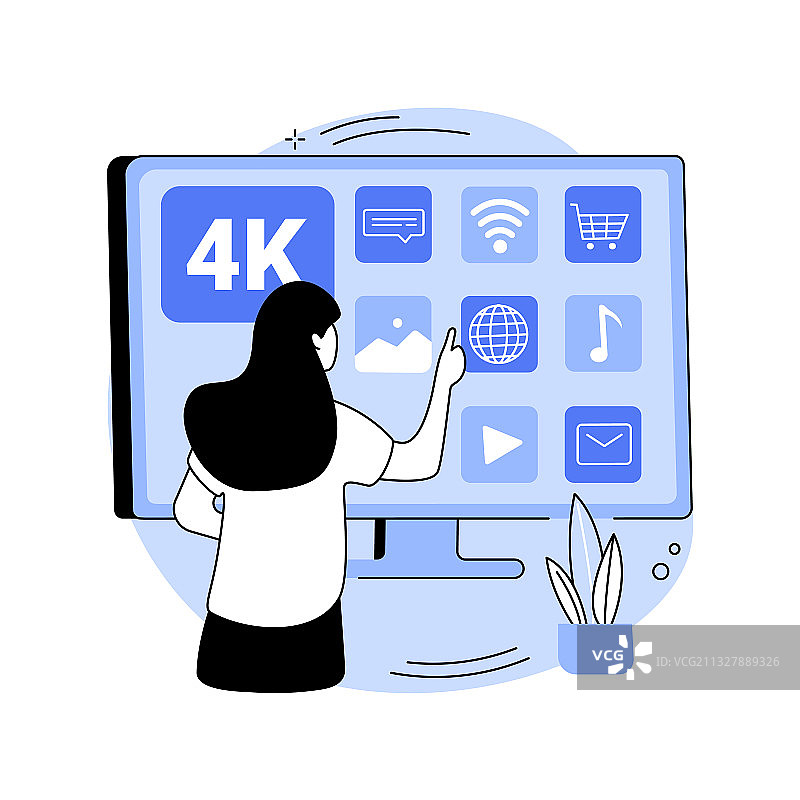 UHD智能电视抽象概念图片素材