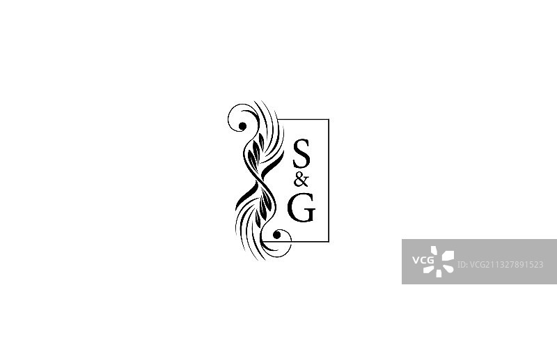 优质极简奢华字母组合标志模板图片素材