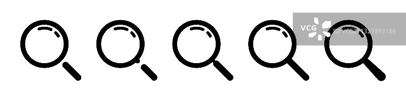 搜索图标符号放大镜图片素材
