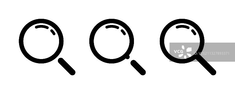 搜索图标：放大镜图标图片素材