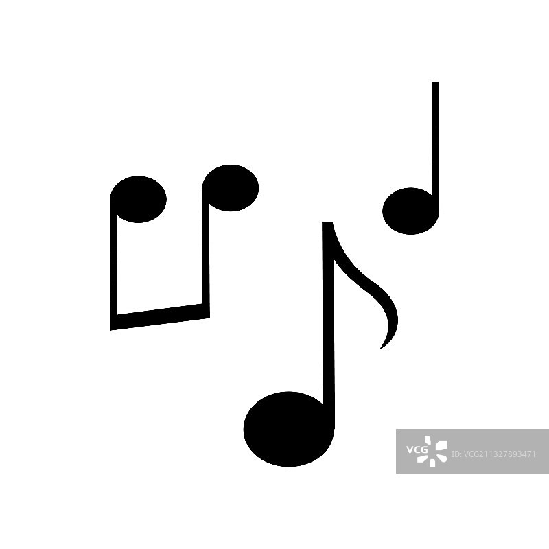 孤立的音符图标图片素材