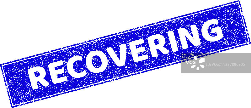 做旧纹理矩形印章图片素材