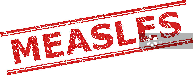 带有腐蚀纹理和双重麻疹印章图片素材