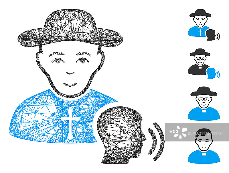 线性信徒告白网格图片素材