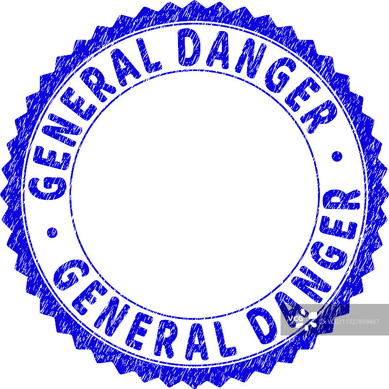 做旧风格的通用危险圆形花结纹理印章图片素材