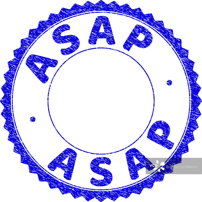 尽快（ASAP）做旧纹理圆形花结水印图片素材