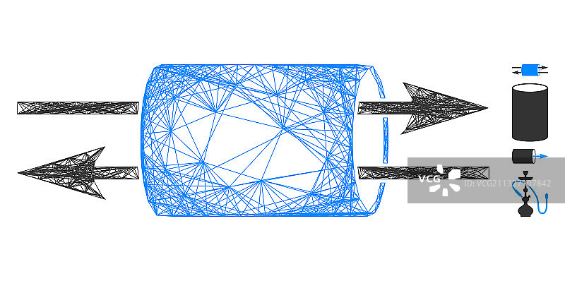 网络VPN管道网格图片素材