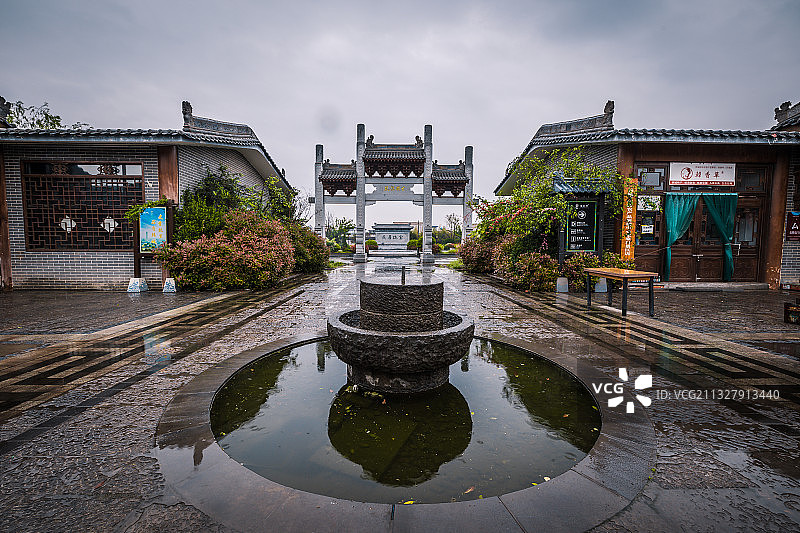 陕西韩城党家村风景图片素材