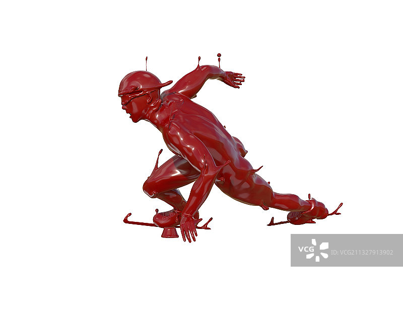 油漆材质短道速滑图片素材