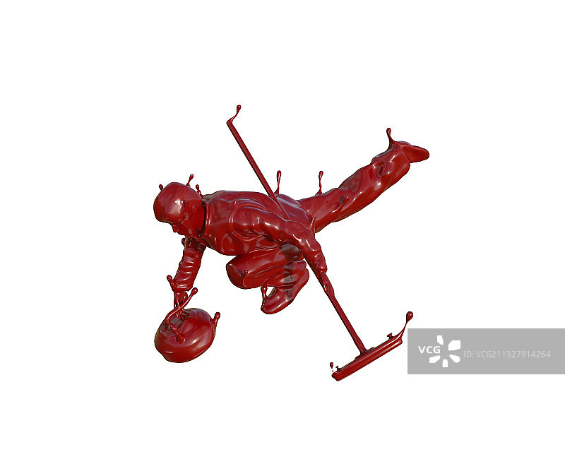 油漆材质冰壶运动图片素材