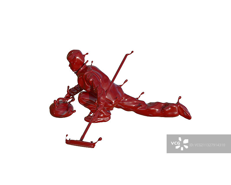 油漆材质冰壶运动图片素材