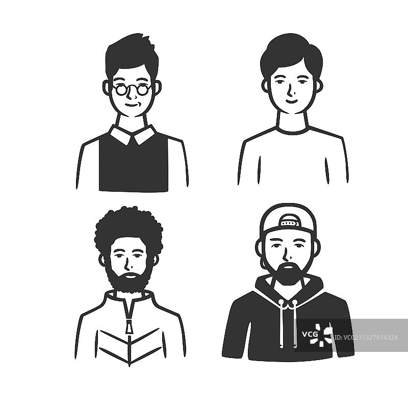 不同类型的男人图片素材