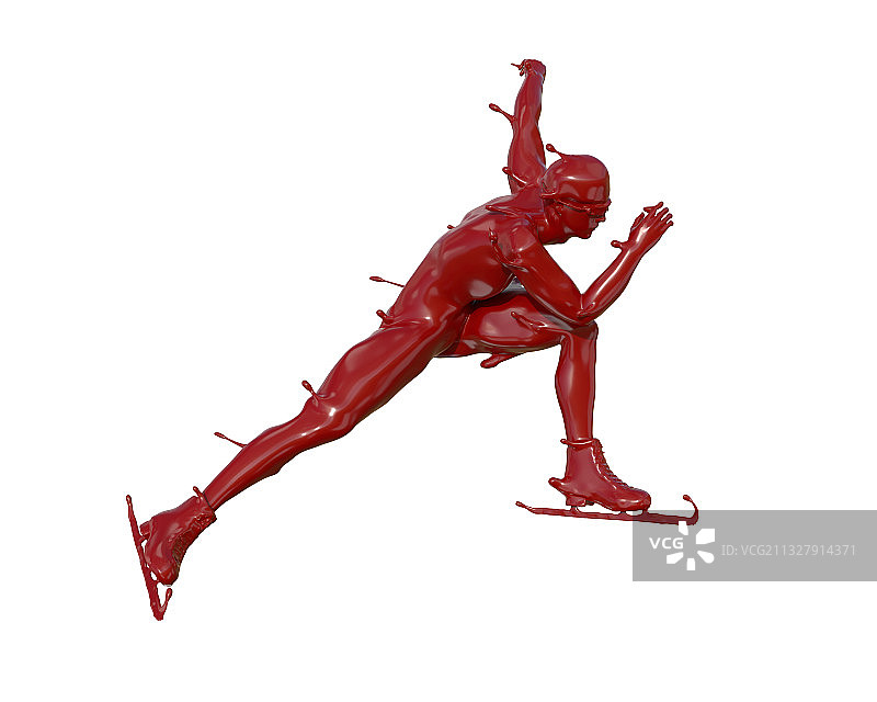 油漆材质长道速滑图片素材