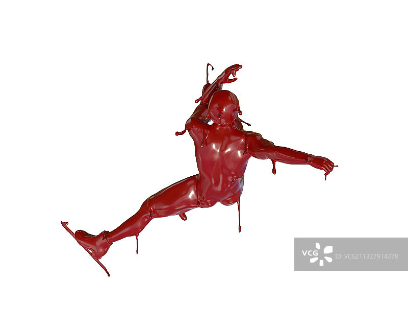 油漆材质长道速滑图片素材