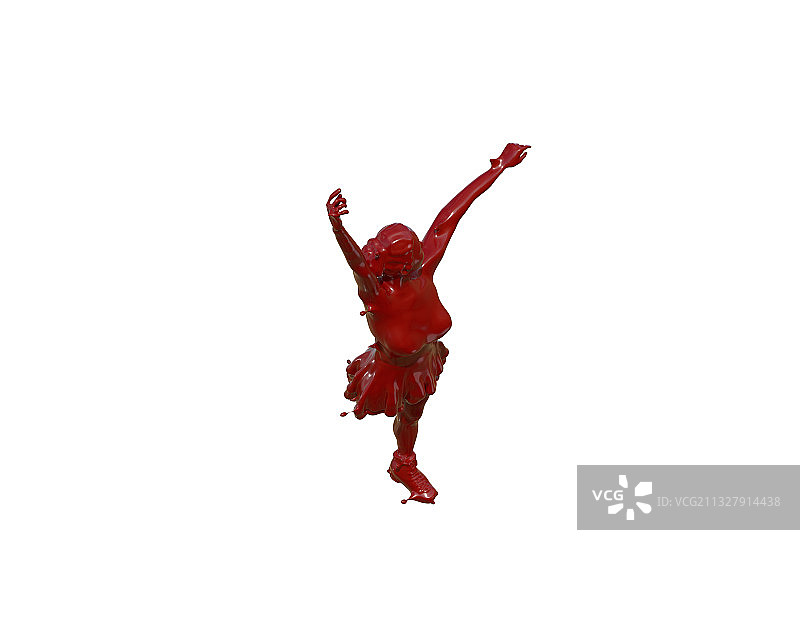 油漆材质花样滑冰图片素材