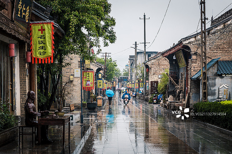 陕西韩城古城风景图片素材