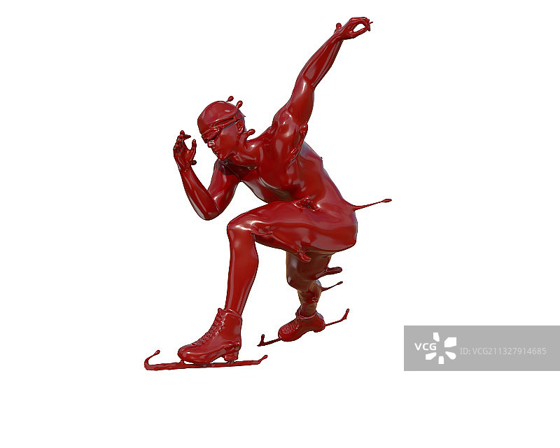 油漆材质长道速滑图片素材