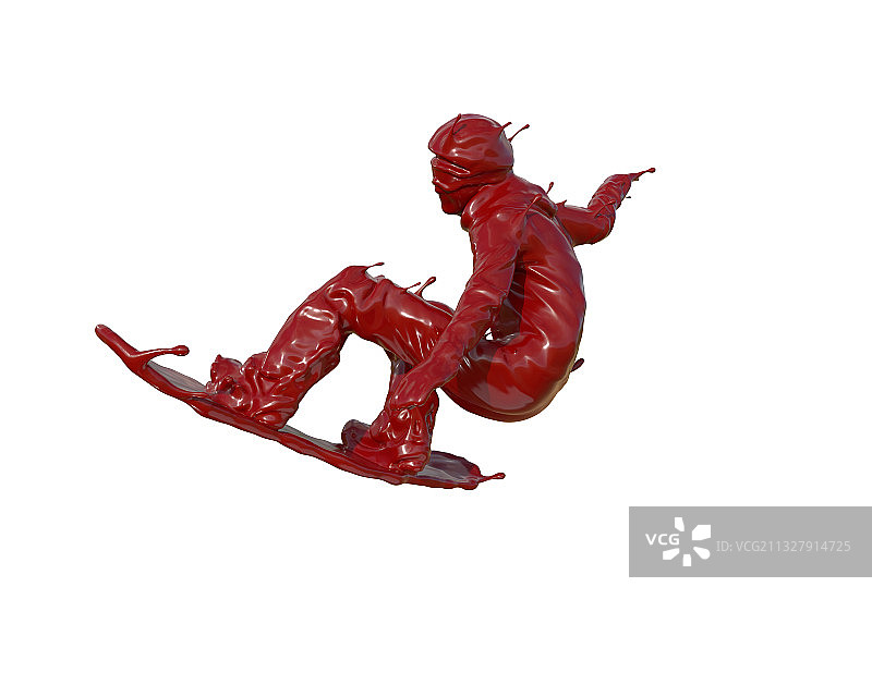 油漆材质单板滑雪图片素材