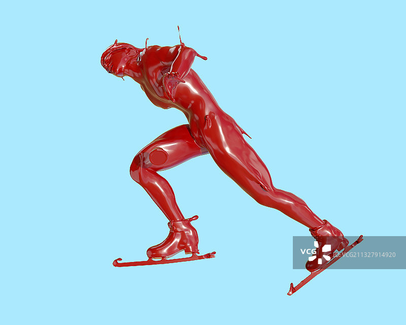 油漆材质短道速滑图片素材