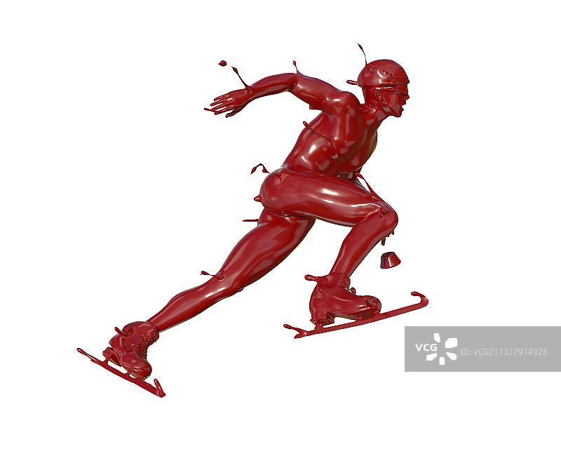 油漆材质短道速滑图片素材