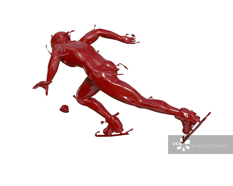 油漆材质短道速滑图片素材