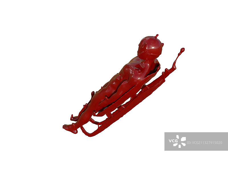 油漆材质无舵雪橇图片素材