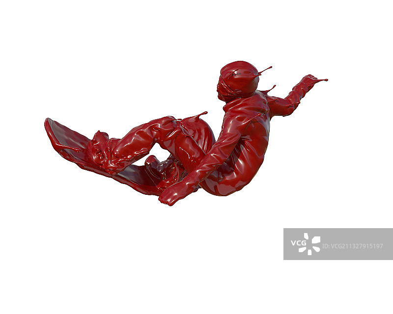 油漆材质单板滑雪图片素材