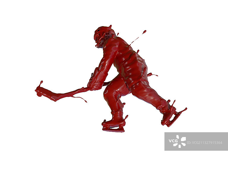 油漆材质冰球运动图片素材