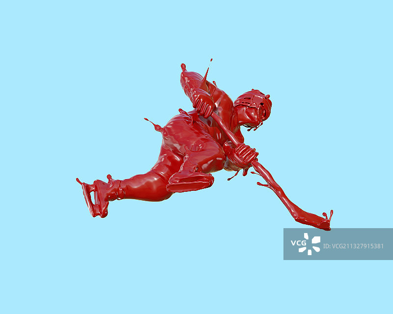 油漆材质冰球运动图片素材