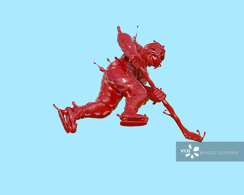 油漆材质冰球运动图片素材