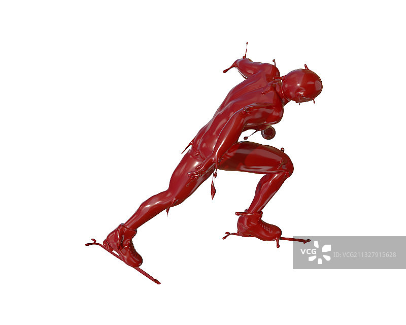 油漆材质短道速滑图片素材