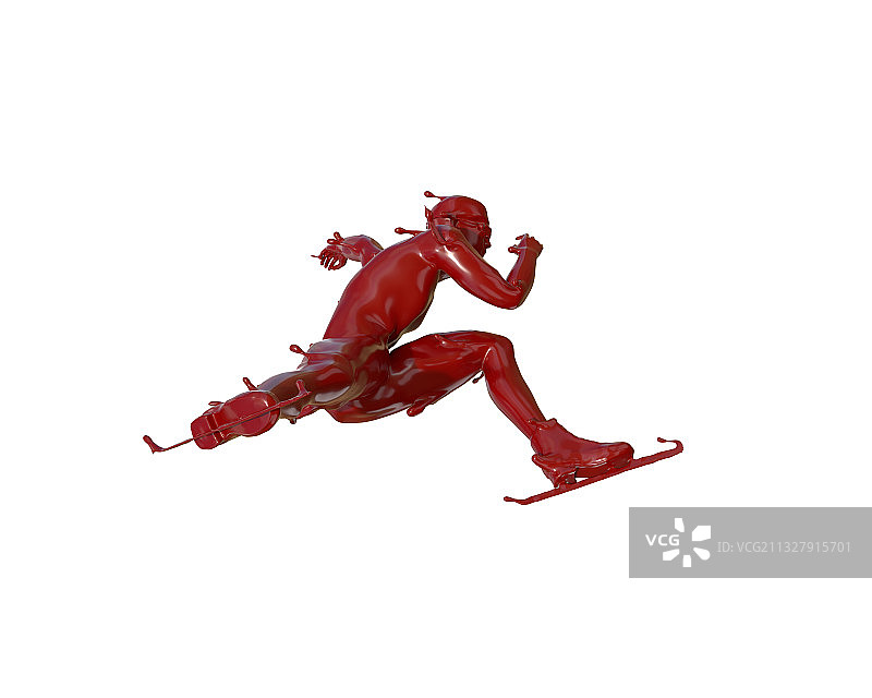 油漆材质长道速滑图片素材