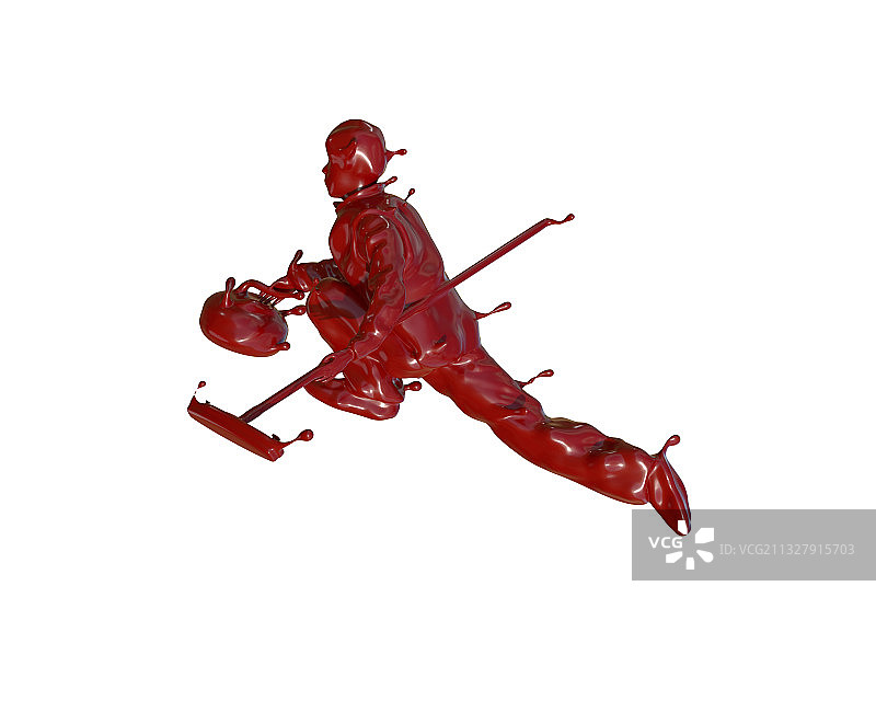 油漆材质冰壶运动图片素材