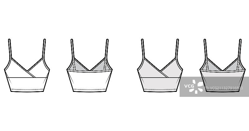 短款吊带衫棉质上衣图片素材